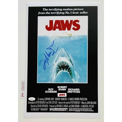 JOE ALVES SIGNED JAWS 11x17 POSTER & JSA CERTIFIED COA JOE ALVES SIGNED JAWS 11x17 POSTER & JSA CERTIFIED COA