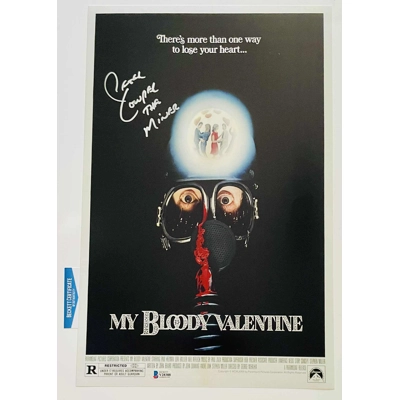 PETER COWPER SIGNED MY BLOODY VALENTINE 11x17 POSTER & BECKETT BAS CERTIFIED COA PETER COWPER SIGNED MY BLOODY VALENTINE 11x17 POSTER & BECKETT BAS CERTIFIED COA