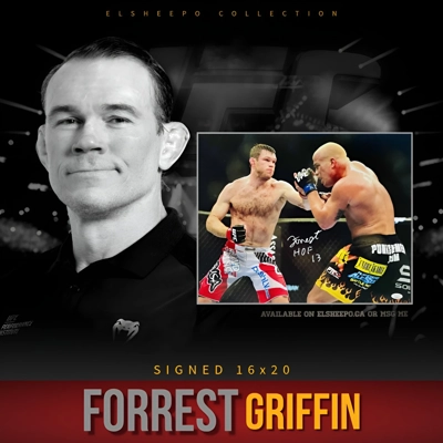 FOREST GRIFFIN SIGNED UFC 16x20 POSTER & JSA CERTIFIED COA FOREST GRIFFIN SIGNED UFC 16x20 POSTER & JSA CERTIFIED COA