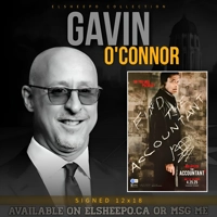 GAVIN O'CONNOR SIGNED THE ACCOUNTANT 2 12x18 POSTER & BECKETT CERTIFIED BAS COA