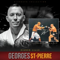 GEORGES ST-PIERRE SIGNED UFC 11x14 POSTER & JSA CERTIFIED COA