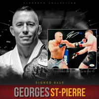 GEORGES GSP ST-PIERRE SIGNED UFC 8x10 & JSA CERTIFIED