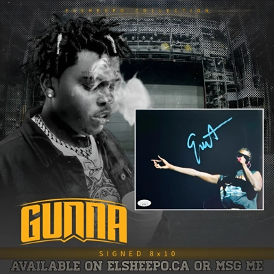 GUNNA SIGNED 8x10 & JSA CERTIFIED GUNNA SIGNED 8x10 & JSA CERTIFIED
