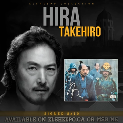 HIRA TAKEHIRO SIGNED SHOGUN 8x10 & BECKETT CERTIFIED BAS COA HIRA TAKEHIRO SIGNED SHOGUN 8x10 & BECKETT CERTIFIED BAS COA