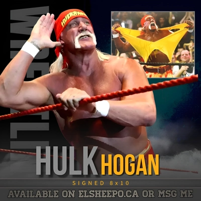 HULK HOGAN SIGNED 8x10 & BECKETT CERTIFIED