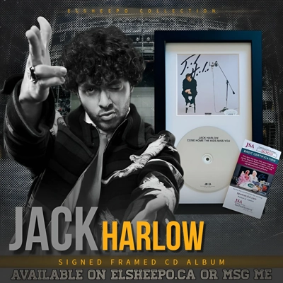 JACK HARLOW SIGNED FRAMED CD ALBUM COME HOME THE KIDS MISS YOU & JSA CERTIFIED