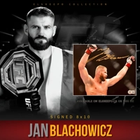 JAN BLACHOWICZ SIGNED UFC 8x10 PHOTO & BECKETT CERTIFIED BAS COA