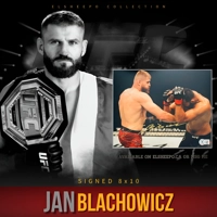 JAN BLACHOWICZ SIGNED UFC 8x10 PHOTO & BECKETT CERTIFIED BAS COA