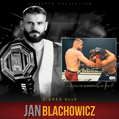 JAN BLACHOWICZ SIGNED UFC 8x10 PHOTO & BECKETT CERTIFIED BAS COA