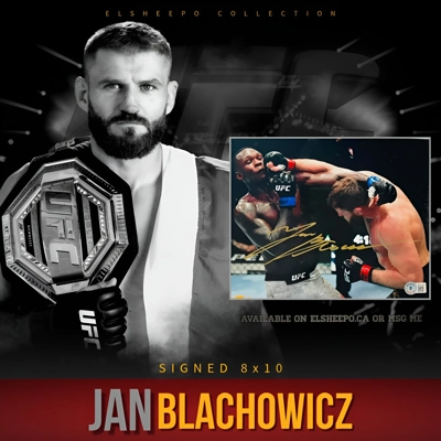 JAN BLACHOWICZ SIGNED UFC 8x10 PHOTO & BECKETT CERTIFIED BAS COA