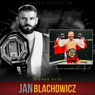 JAN BLACHOWICZ SIGNED UFC 8x10 PHOTO & BECKETT CERTIFIED BAS COA