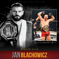JAN BLACHOWICZ SIGNED UFC 8x10 PHOTO & BECKETT CERTIFIED BAS COA