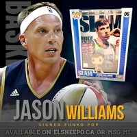 JASON WILLIAMS SIGNED NBA SACRAMENTO KINGS FUNKO POP MAGAZINE COVERS & BAS COA