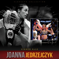 JOANNA JEDRZEJCZYK SIGNED UFC 8x10 PHOTO & BECKETT CERTIFI..