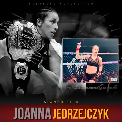JOANNA JEDRZEJCZYK SIGNED UFC 8x10 PHOTO & BECKETT CERTIFIED BAS COA