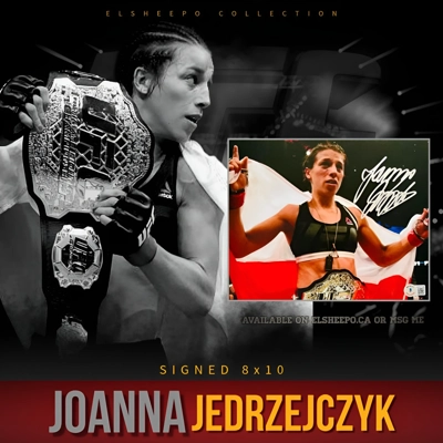JOANNA JEDRZEJCZYK SIGNED UFC 8x10 PHOTO & BECKETT CERTIFIED BAS COA