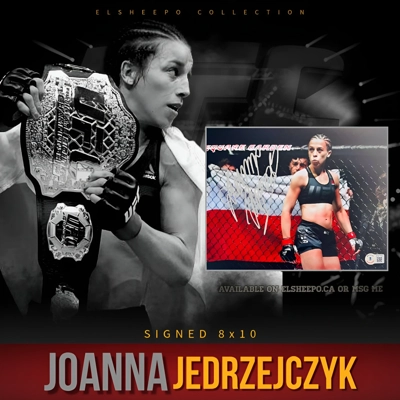 JOANNA JEDRZEJCZYK SIGNED UFC 8x10 PHOTO & BECKETT CERTIFIED BAS COA