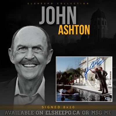 JOHN ASHTON SIGNED BEVERLY HILLS COP 8x10 & BECKETT CERTIFIED BAS COA