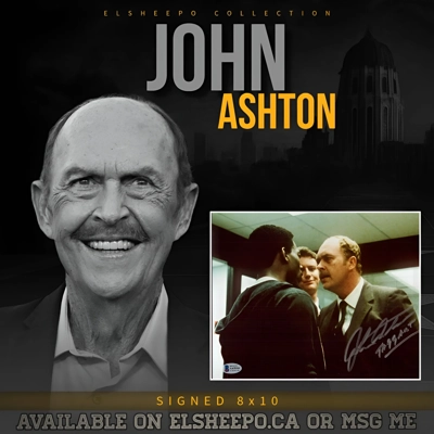 JOHN ASHTON SIGNED BEVERLY HILLS COP 8x10 & BECKETT CERTIFIED BAS COA