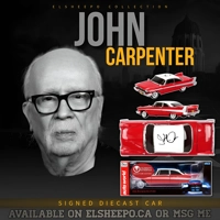 JOHN CARPENTER SIGNED CHRISTINE 1958 PLYMOUTH FURY DIECAST CAR CERTIFIED COA