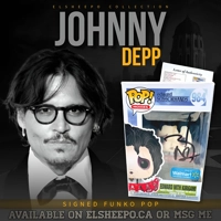 JOHNNY DEPP SIGNED EDWARD SCISSORHANDS 984 WALMART EXCLU FUNKO POP & JSA LOA