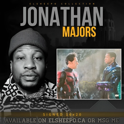 JONATHAN MAJORS SIGNED ANT-MAN AND THE WASP QUANTUMANIA 16x20 POSTER & BAS COA