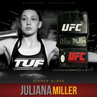 JULIANA MILLER SIGNED UFC GLOVE & JSA CERTIFIED