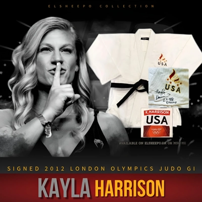 KAYLA HARRISON SIGNED 2012 LONDON OLYMPICS JUDO GI & PSA CERTIFIED COA