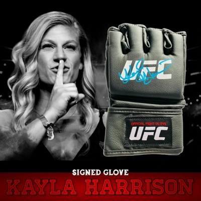 KAYLA HARRISON SIGNED UFC GLOVE & PSA CERTIFIED COA KAYLA HARRISON SIGNED UFC GLOVE & PSA CERTIFIED COA