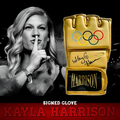 OLYMPICS MMA GLOVE SIGNED by KAYLA HARRISON and PSA CERTIFIED
