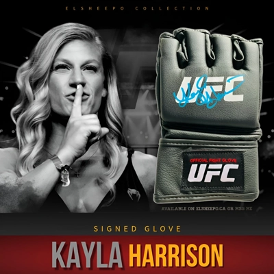 KAYLA HARRISON SIGNED UFC GLOVE & PSA CERTIFIED COA