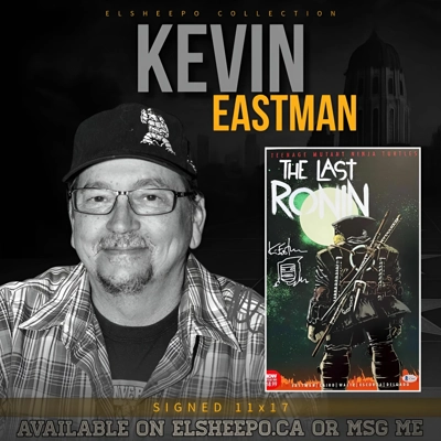 KEVIN EASTMAN SIGNED THE LAST RONIN TMNT 11x17 POSTER & BECKETT CERTIFIED COA