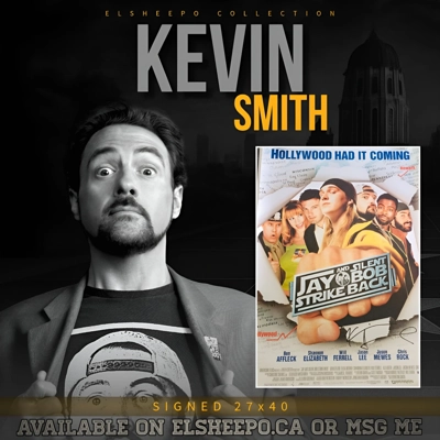 KEVIN SMITH SIGNED JAY AND SILENT BOB STRIKE BACK 27x40 POSTER & BECKETT BAS COA KEVIN SMITH SIGNED JAY AND SILENT BOB STRIKE BACK 27x40 POSTER & BECKETT BAS COA