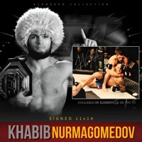 KHABIB NURMAGOMEDOV SIGNED UFC 11x14 POSTER & JSA CERTIFIED COA