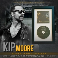 KIP MOORE SIGNED WILD WORLD FRAMED CD ALBUM & JSA CERTIFIED COA