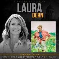 LAURA DERN SIGNED JURASSIC PARK 16x20 POSTER & BECKETT CERTIFIED BAS COA