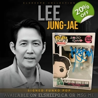 LEE JUNG-JAE SIGNED SQUID GAME PLAYER 456 SEONG ..