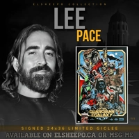 LEE PACE SIGNED GUARDIANS OF THE GALAXY 24x36 LTD /55 GICLEE POSTER & JSA COA