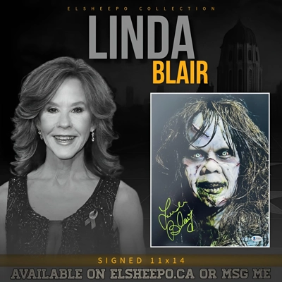LINDA BLAIR SIGNED THE EXORCIST 11x14 POSTER & BECKETT BAS CERTIFIED COA LINDA BLAIR SIGNED THE EXORCIST 11x14 POSTER & BECKETT BAS CERTIFIED COA