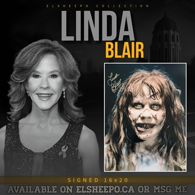 LINDA BLAIR SIGNED THE EXORCIST 16x20 POSTER & BECKETT BAS CERTIFIED COA LINDA BLAIR SIGNED THE EXORCIST 16x20 POSTER & BECKETT BAS CERTIFIED COA