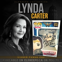 LYNDA CARTER SIGNED WONDER WOMAN 172 FUNKO POP & BECKETT CERTIFIED BAS
