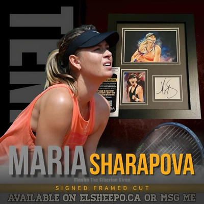 MARIA SHARAPOVA SIGNED FRAMED CUT & JSA CERTIFIED COA MARIA SHARAPOVA SIGNED FRAMED CUT & JSA CERTIFIED COA