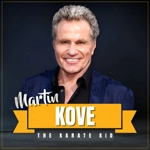 RALPH MACCHIO, WILLIAM ZABKA & MARTIN KOVE SIGNED THE KARATE KID 12x18+16x20MAT