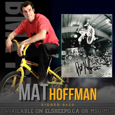 MAT HOFFMAN BMX LEGENDS SIGNED 8x10 & BECKETT CERTIFIED BAS COA
