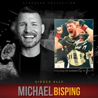 MICHAEL BISPING SIGNED UFC 8x10 PHOTO & JSA CERTIFIED COA