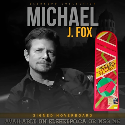 MICHAEL J FOX SIGNED BACK TO THE FUTURE II LIFE SIZE HOVERBOARD & CA COA MICHAEL J FOX SIGNED BACK TO THE FUTURE II LIFE SIZE HOVERBOARD & CA COA