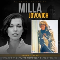 MILLA JOVOVICH SIGNED RESIDENT EVIL 8x10 PHOTO & BECKETT C..