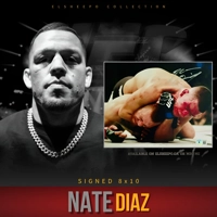 NATE DIAZ SIGNED UFC 8x10 & BECKETT CERTIFIED BAS COA