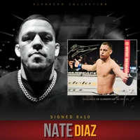 NATE DIAZ SIGNED UFC 8x10 & BECKETT CERTIFIED BAS COA