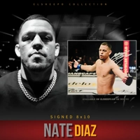 NATE DIAZ SIGNED UFC 8x10 & BECKETT CERTIFIED BAS COA